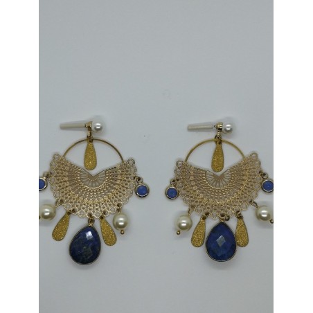 Boucles d'oreilles " Lapis lazuli"