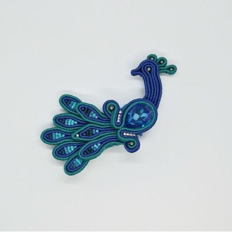 Broche "paon"