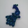 Broche "paon"