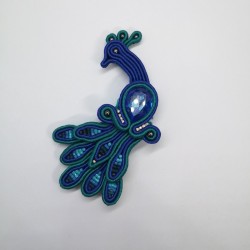 Broche "paon"