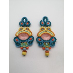 Boucles d'oreilles "Strelitzia"