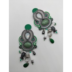 Boucles d'oreilles " Basilic"