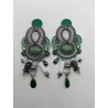 Boucles d'oreilles " Basilic"