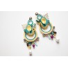 Boucles d'oreilles Anémone