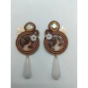 Boucles d'oreilles " Art Nouveau"