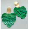 Boucles d'oreilles " Monstera"