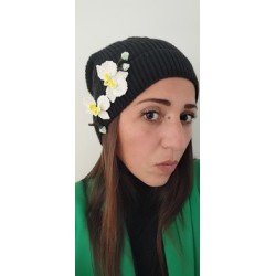 broche Orchidées blanches