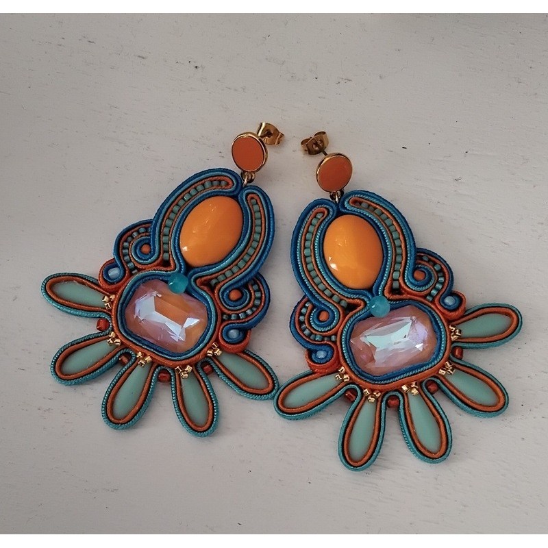 Boucles d'oreilles " Méditerranée"