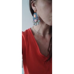 Boucles d'oreilles " Méditerranée"
