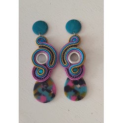 Boucles d'oreilles "Lagon"