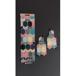 Parure manchette et Bo "Art Déco"