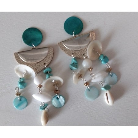 boucles d'oreilles "coquillages"