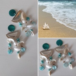 boucles d'oreilles "coquillages"