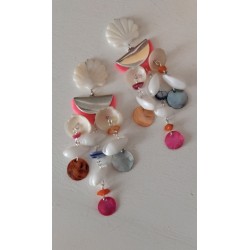 boucles d'oreilles "Coquillage Saint Jacques"