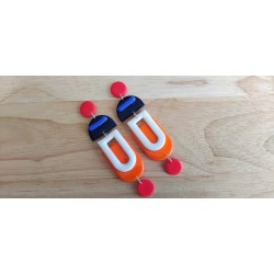 boucles d'oreilles " seventies"
