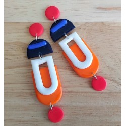 boucles d'oreilles " seventies"