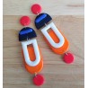 boucles d'oreilles " seventies"