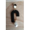 Boucles d'oreilles "Black and white"
