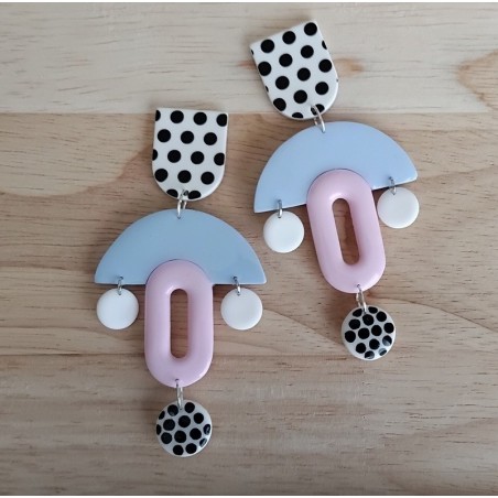 Boucles d'oreilles "Pois"