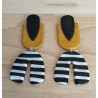 Boucles d'oreilles "marinière"
